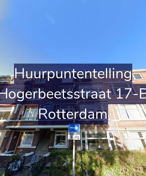 Foto gevel Huurpuntentelling voor Hogerbeetsstraat 17-B, Rotterdam