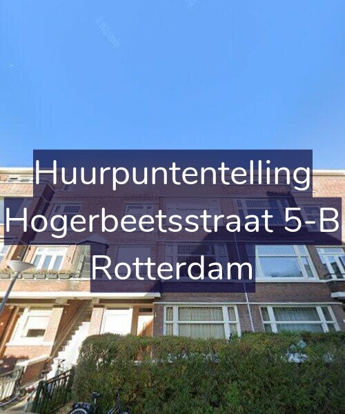 Foto gevel Huurpuntentelling voor Hogerbeetsstraat 5-B, Rotterdam