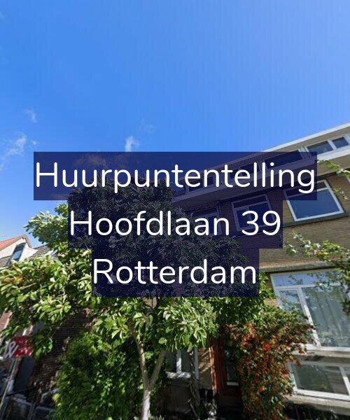 Foto gevel Huurpuntentelling voor Hoofdlaan 39, Rotterdam