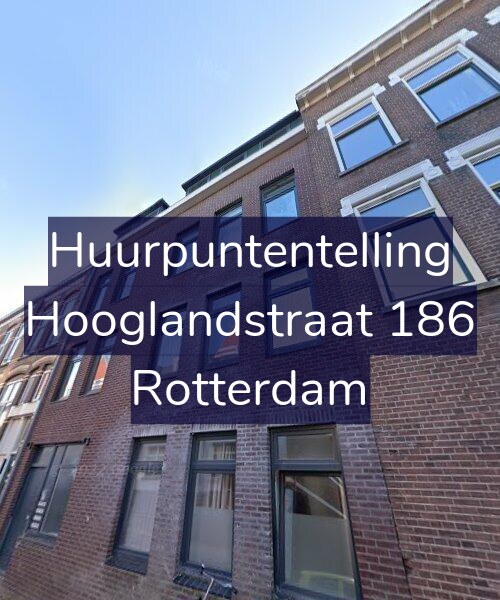 Foto gevel Huurpuntentelling voor Hooglandstraat 186, Rotterdam