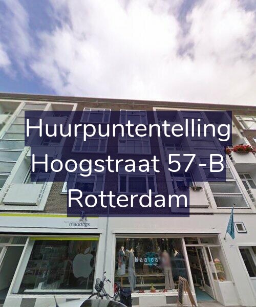 Foto gevel Huurpuntentelling voor Hoogstraat 57-B, Rotterdam