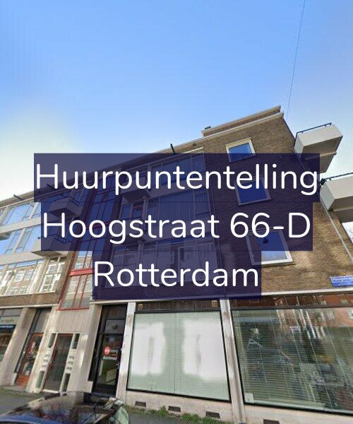 Foto gevel Huurpuntentelling voor Hoogstraat 66-D, Rotterdam