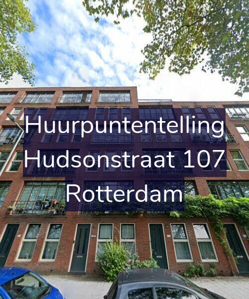 Foto gevel Huurpuntentelling voor Hudsonstraat 107, Rotterdam