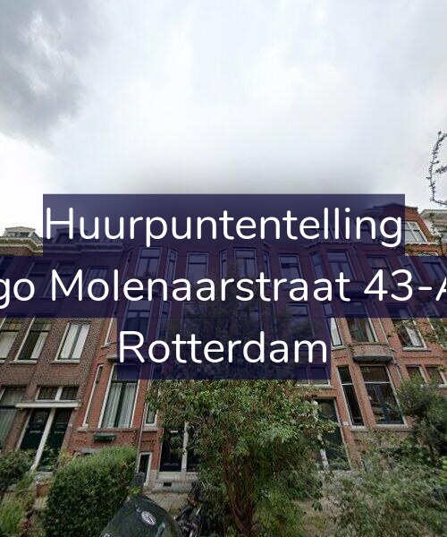 Foto gevel Huurpuntentelling voor Hugo Molenaarstraat 43-A02, Rotterdam