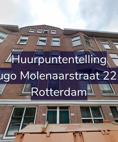 Foto gevel Huurpuntentelling voor Hugo Molenaarstraat 22-A, Rotterdam
