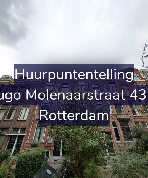 Foto gevel Huurpuntentelling voor Hugo Molenaarstraat 43-B, Rotterdam