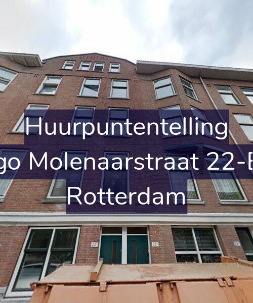 Foto gevel Huurpuntentelling voor Hugo Molenaarstraat 22-B03, Rotterdam