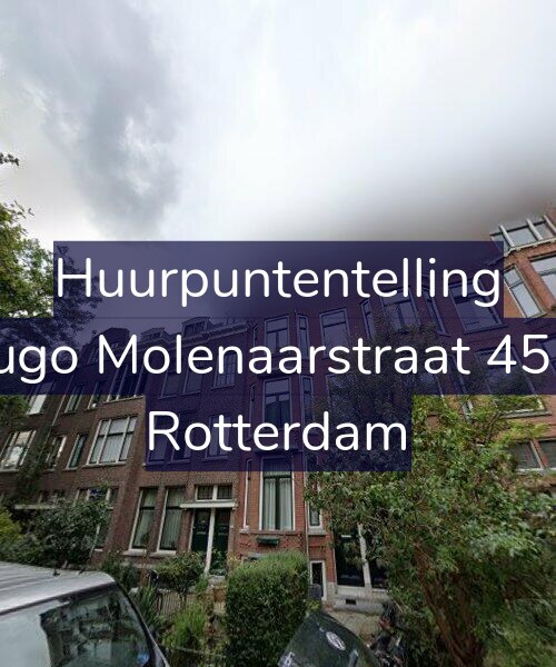 Foto gevel Huurpuntentelling voor Hugo Molenaarstraat 45-B, Rotterdam
