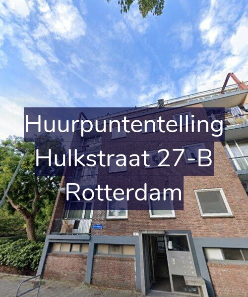 Foto gevel Huurpuntentelling voor Hulkstraat 27-B, Rotterdam