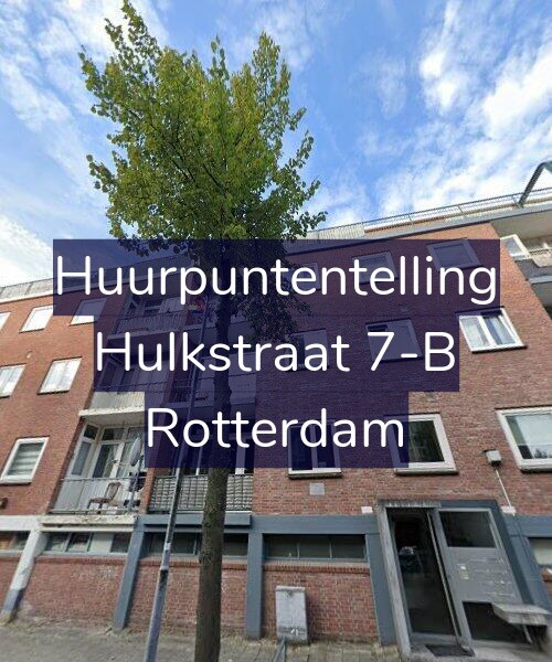 Foto gevel Huurpuntentelling voor Hulkstraat 7-B, Rotterdam