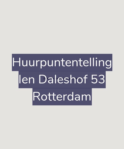 Foto gevel Huurpuntentelling voor Ien Daleshof 53, Rotterdam