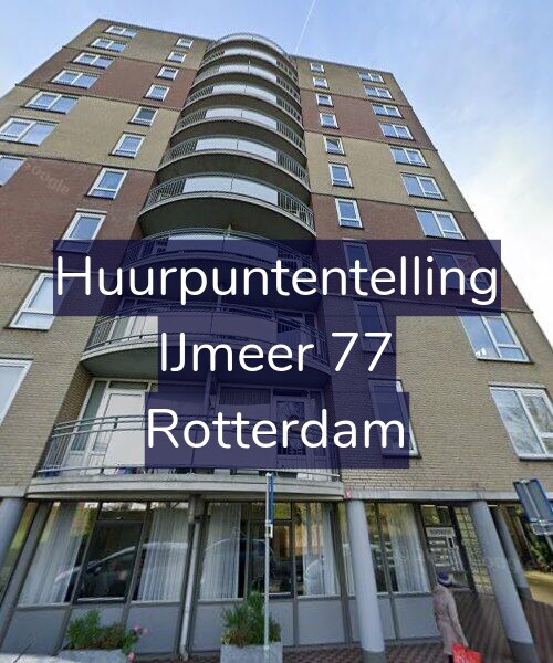 Foto gevel Huurpuntentelling voor IJmeer 77, Rotterdam