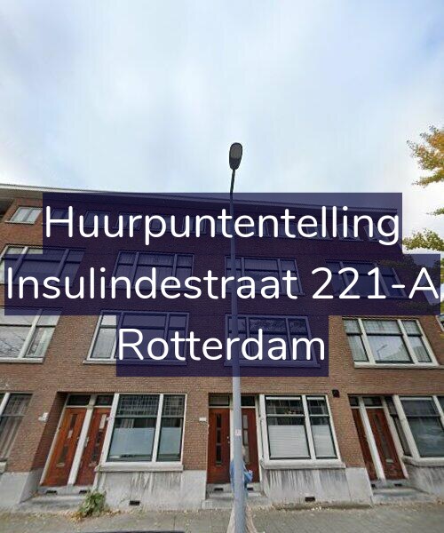 Foto gevel Huurpuntentelling voor Insulindestraat 221-A, Rotterdam