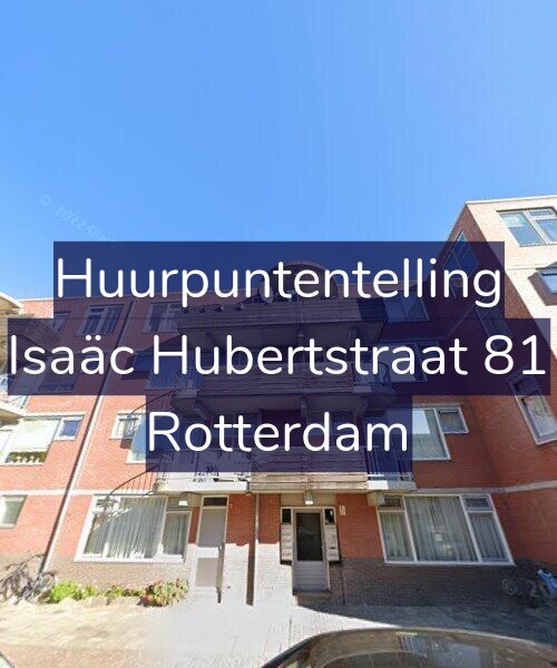 Foto gevel Huurpuntentelling voor Isaäc Hubertstraat 81, Rotterdam
