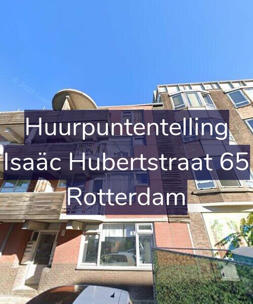 Foto gevel Huurpuntentelling voor Isaäc Hubertstraat 65, Rotterdam