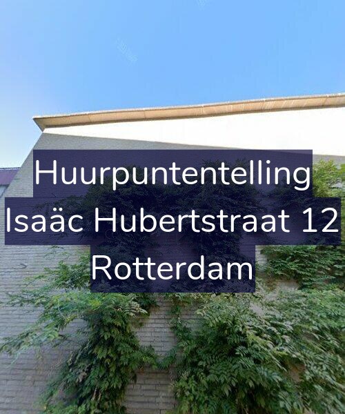 Foto gevel Huurpuntentelling voor Isaäc Hubertstraat 12, Rotterdam