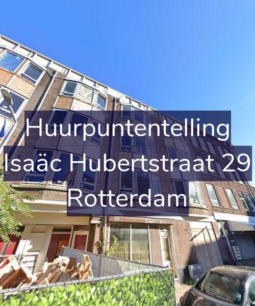 Foto gevel Huurpuntentelling voor Isaäc Hubertstraat 29, Rotterdam