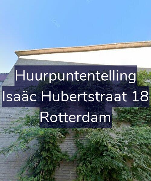 Foto gevel Huurpuntentelling voor Isaäc Hubertstraat 18, Rotterdam