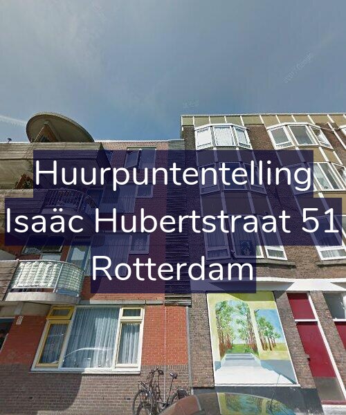 Foto gevel Huurpuntentelling voor Isaäc Hubertstraat 51, Rotterdam