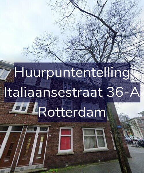 Foto gevel Huurpuntentelling voor Italiaansestraat 36-A, Rotterdam