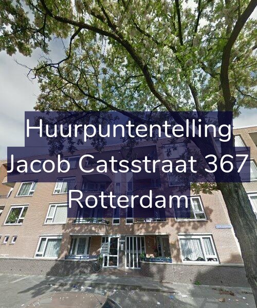 Foto gevel Huurpuntentelling voor Jacob Catsstraat 367, Rotterdam