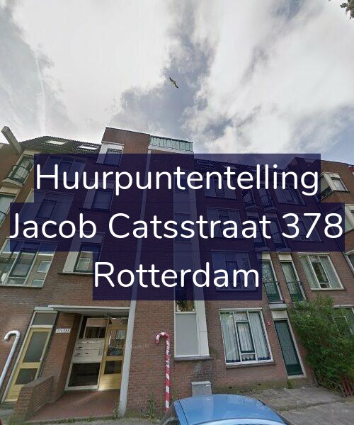 Foto gevel Huurpuntentelling voor Jacob Catsstraat 378, Rotterdam