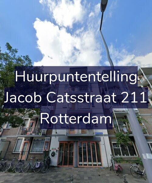 Foto gevel Huurpuntentelling voor Jacob Catsstraat 211, Rotterdam