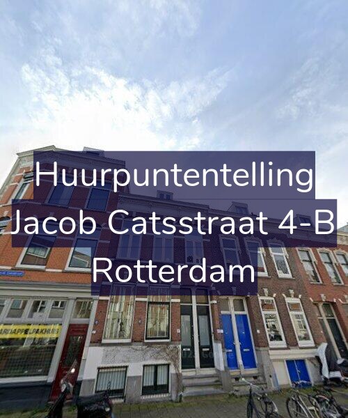 Foto gevel Huurpuntentelling voor Jacob Catsstraat 4-B, Rotterdam