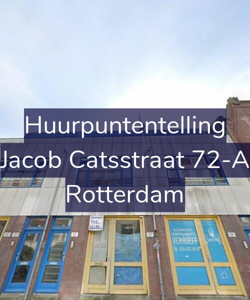 Foto gevel Huurpuntentelling voor Jacob Catsstraat 72-A, Rotterdam