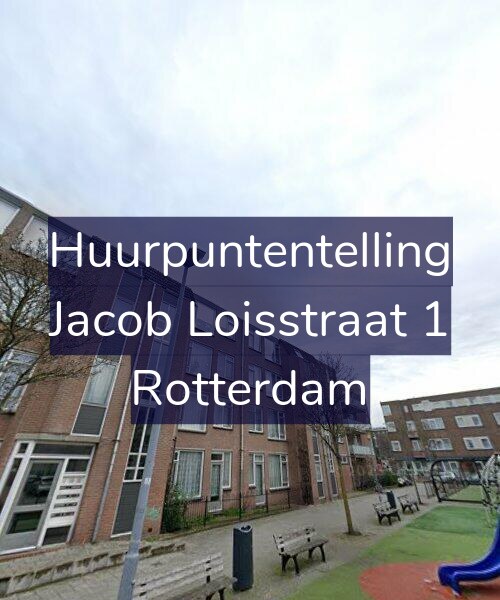 Foto gevel Huurpuntentelling voor Jacob Loisstraat 1, Rotterdam