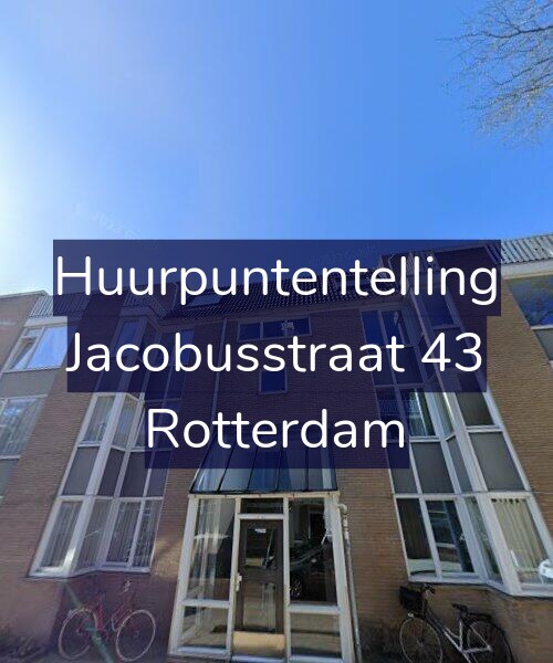 Foto gevel Huurpuntentelling voor Jacobusstraat 43, Rotterdam