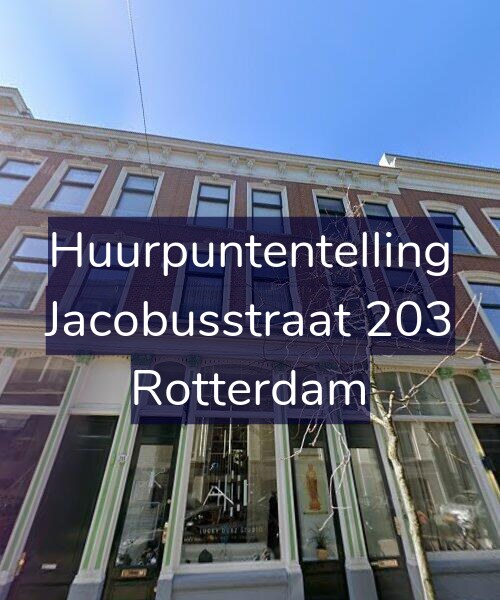 Foto gevel Huurpuntentelling voor Jacobusstraat 203, Rotterdam