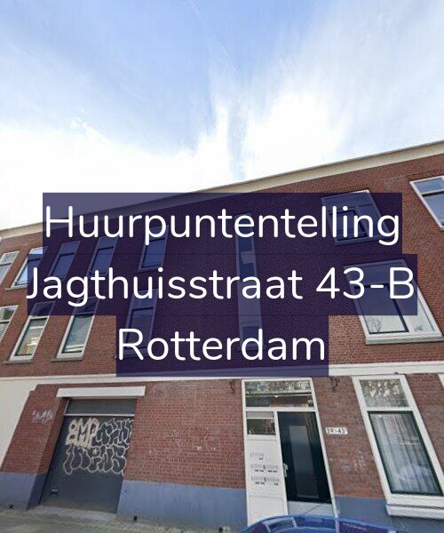 Foto gevel Huurpuntentelling voor Jagthuisstraat 43-B, Rotterdam