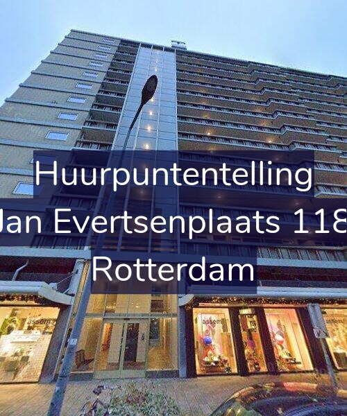 Foto gevel Huurpuntentelling voor Jan Evertsenplaats 118, Rotterdam
