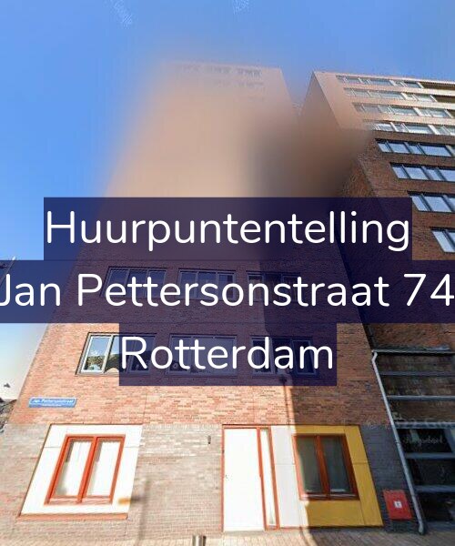 Foto gevel Huurpuntentelling voor Jan Pettersonstraat 74, Rotterdam