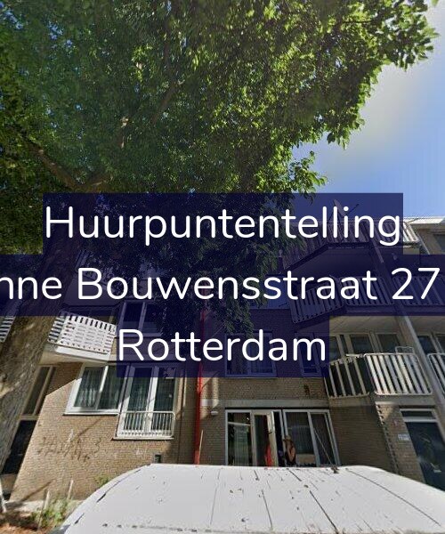 Foto gevel Huurpuntentelling voor Janne Bouwensstraat 27-A, Rotterdam