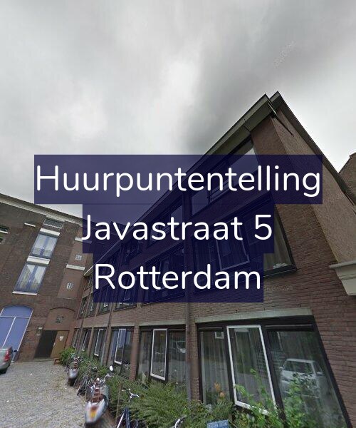 Foto gevel Huurpuntentelling voor Javastraat 5, Rotterdam