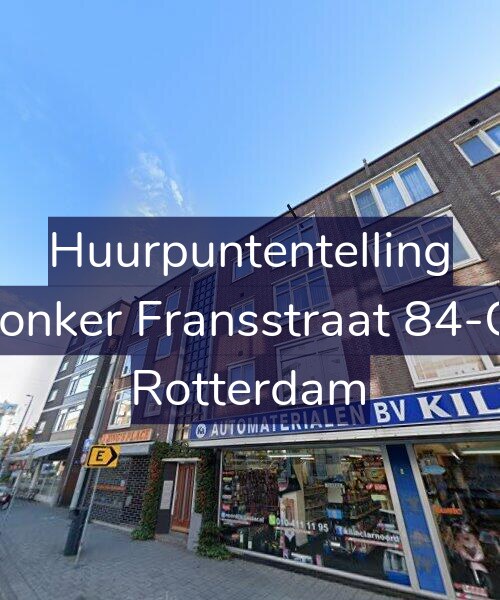 Foto gevel Huurpuntentelling voor Jonker Fransstraat 84-C, Rotterdam