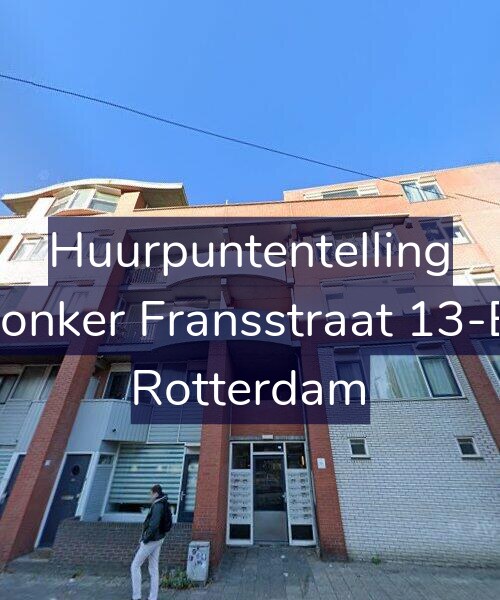 Foto gevel Huurpuntentelling voor Jonker Fransstraat 13-E, Rotterdam