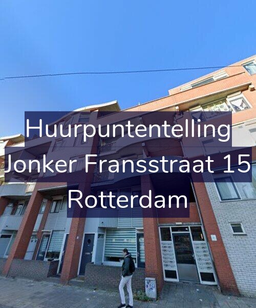 Foto gevel Huurpuntentelling voor Jonker Fransstraat 15, Rotterdam