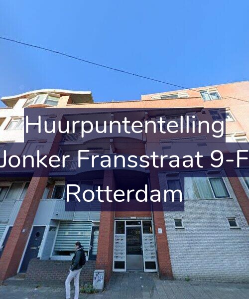 Foto gevel Huurpuntentelling voor Jonker Fransstraat 9-F, Rotterdam