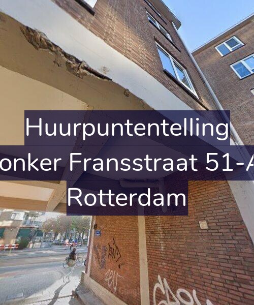 Foto gevel Huurpuntentelling voor Jonker Fransstraat 51-A, Rotterdam