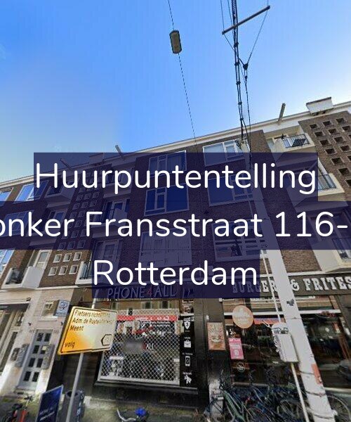 Foto gevel Huurpuntentelling voor Jonker Fransstraat 116-D, Rotterdam