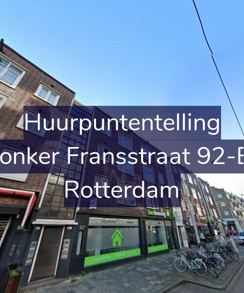 Foto gevel Huurpuntentelling voor Jonker Fransstraat 92-B, Rotterdam