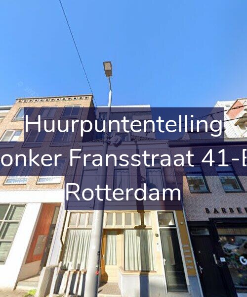 Foto gevel Huurpuntentelling voor Jonker Fransstraat 41-E, Rotterdam