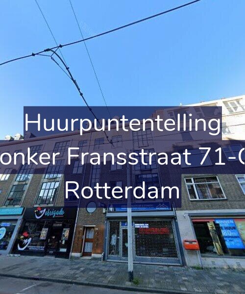 Foto gevel Huurpuntentelling voor Jonker Fransstraat 71-C, Rotterdam