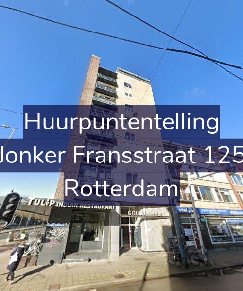 Foto gevel Huurpuntentelling voor Jonker Fransstraat 125, Rotterdam
