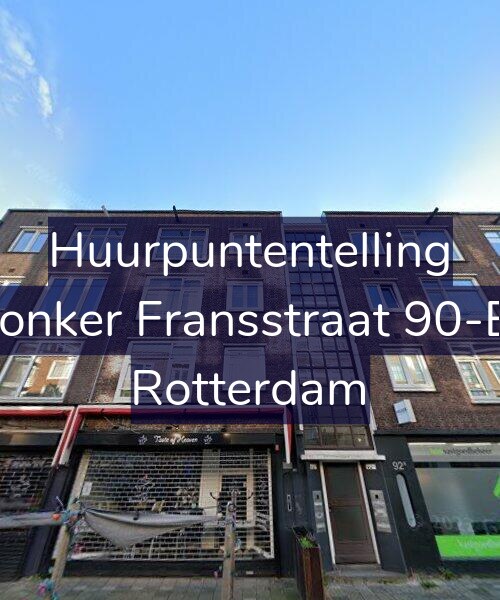 Foto gevel Huurpuntentelling voor Jonker Fransstraat 90-B, Rotterdam