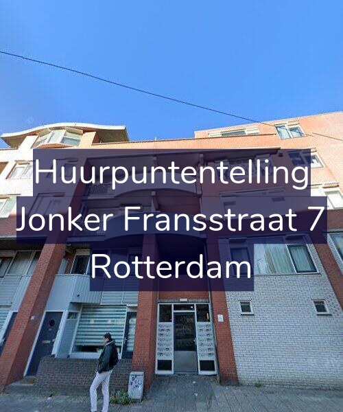 Foto gevel Huurpuntentelling voor Jonker Fransstraat 7, Rotterdam
