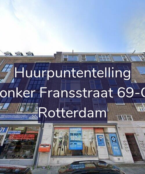 Foto gevel Huurpuntentelling voor Jonker Fransstraat 69-C, Rotterdam